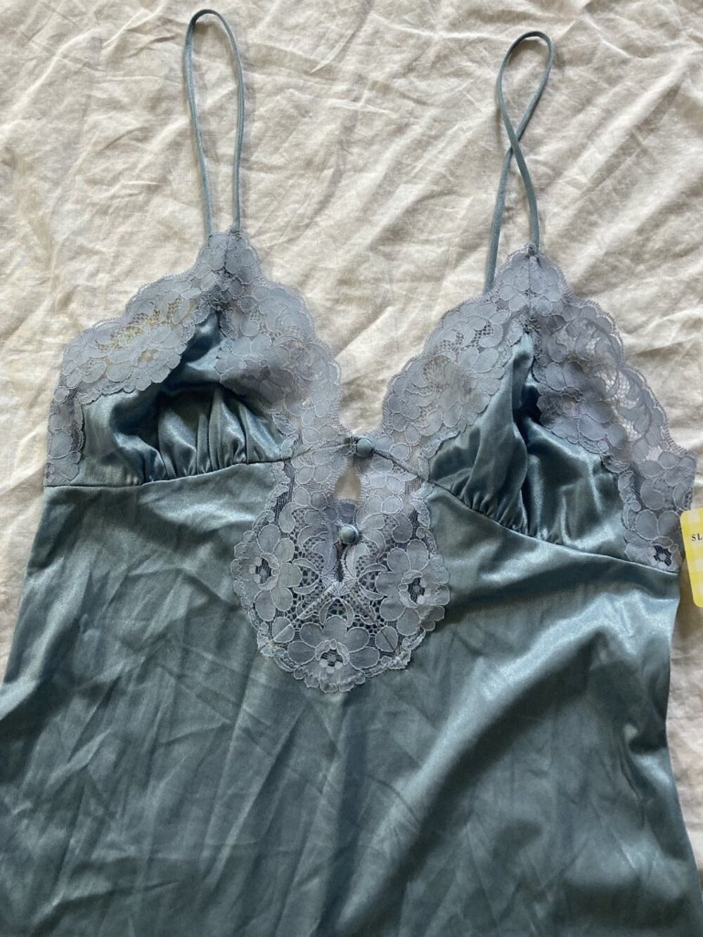 NWT Vintage Tom Bezduda for BARAD & Co. Blue Nightgown and Robe Set M USA - Picture 4 of 16